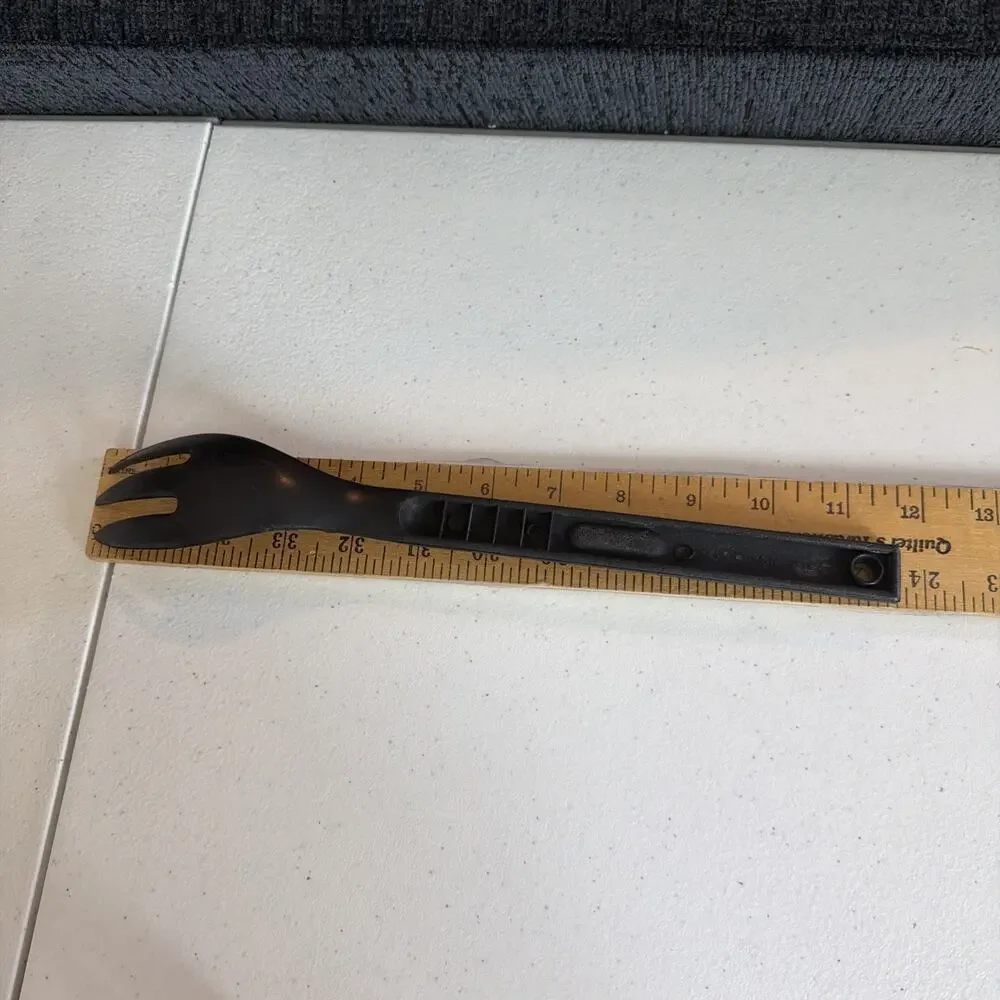 13” Farberware Spatula spoon Slotted Turner lot of 2 Black Nylon Plastic USA